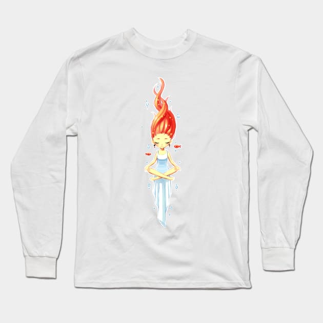 Coral Long Sleeve T-Shirt by Freeminds